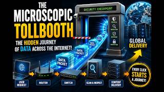 The Microscopic Tollbooth: The Hidden Journey of Data Across the Internet