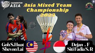 Goh S.Huat and Shevon Lai vs. Dejan Ferdinansyah and Siti Fadia at 2025 Badminton Asia Championship