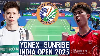 LEONG JUN HAO V/S WENG HONG YANG | MS | YONEX-SUNRISE INDIA OPEN 2025