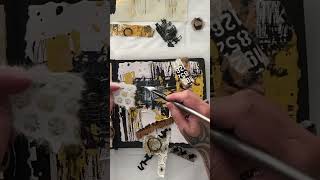 How To Begin Your Collage Art With An Abstract Painting #shorts