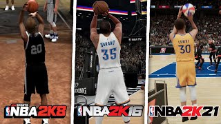 Winning The Three Point Contest In Every NBA 2K Game! (NBA 2K8- NBA 2K21)