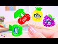 Tasty Soda Fruit Jelly Sticks 🍭 Miniature Coca Fanta Pepsi Honey Jelly Recipe 🌈 Little Cakes Corner