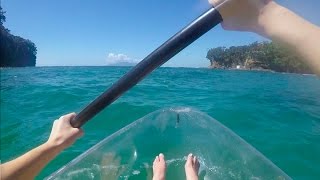 Clear kayaking at Goat Island, NZ - GoPro