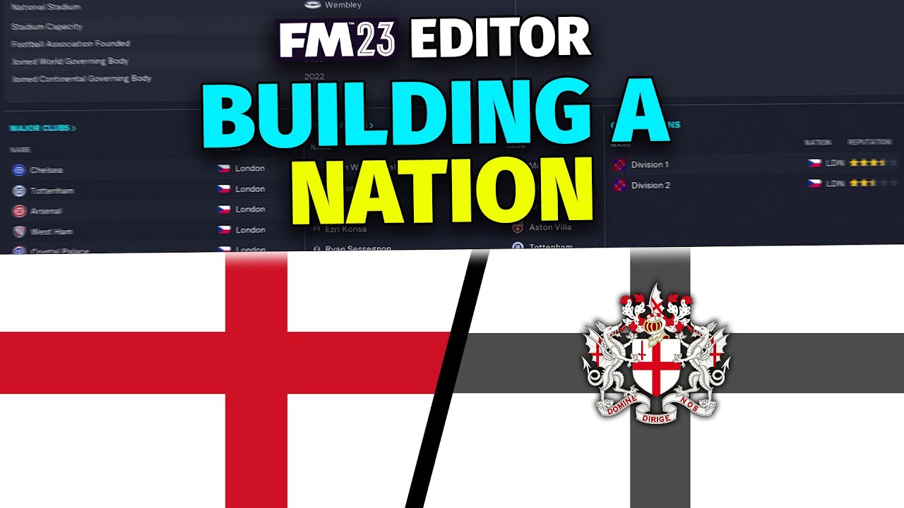 BUILDING A NATION | Episode 2 | How To FM23 Pre-Game Editor - YouTube