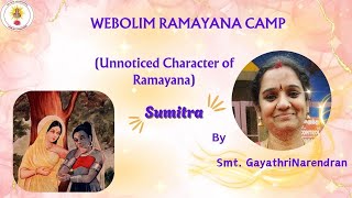 WEBOLIM RAMAYANA CAMP  | Unnoticed Characters In Ramayana | SUMITRA | Nanganallur 2025