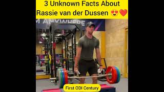 3 Unknown Facts About Rassie van der Dussen 😍❤️#youtubeshorts #shorts #rassievanderdussen #cricketer