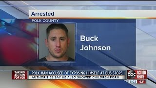 Polk man charged with exposing himself to young girls, showing them pornography