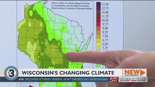 How is climate change affecting Wisconsin's winter weather?