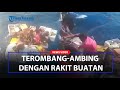 DETIK-DETIK Penyelamatan ABK KM Zidane Express, Terombang-ambing Dengan Rakit Buatan