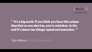 104: Lean Startup Process and Talent4Startups.org — Rajiv Menon on Entrepreneurship