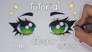 Tutorial de como dibujo los ojitos// tutorial on how to draw eyes ✨️