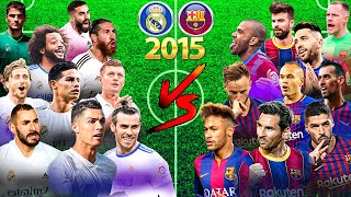 2015 RMA VS 2015 FCB 🔥ULTIMATE COMPARISON 🔥 (Messi, Ronaldo, Neymar, Suarez, Benzema, Bale, Modric)