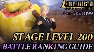 { FF7: Ever Crisis } Stage Level 200 Guide! Battle Ranking: Crime Scene Grudge Match! Barret FTW!