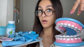 ASMR| You go to the BEST dentist for a cleaning and braces off 😳