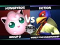 SWT Championship Group D - Hungrybox (Jigglypuff) Vs. Fiction (Falco) SSBM Melee Tournament