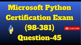 python certification exam Question-45