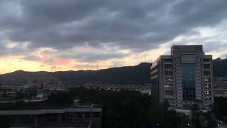 【縮時攝影】天主教輔仁大學資訊工程學系遠眺景色-濟時樓（夕陽）