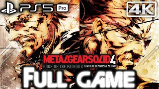 METAL GEAR SOLID 4: GUNS OF THE PATRIOTS Gameplay Walkthrough FULL GAME (4K 60FPS) No Commentary