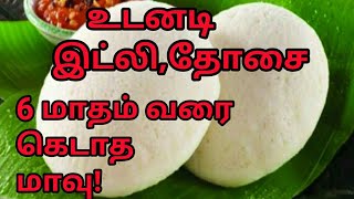 இனி இட்லி,தோசைக்கு மாவு அரைக்க வேண்டாம், புளிக்க வைக்க தேவையில்லை