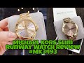 Michael Kors SlimRunway Gold stainless steel watch - MK3179