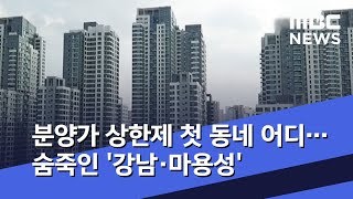 분양가 상한제 첫 동네 어디…숨죽인 '강남·마용성' (2019.11.01/뉴스데스크/MBC)