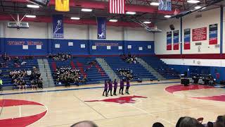 Manzano Royalty dance team APS Winter invitational 2020