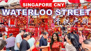 Singapore Chinese New Year 2025 | Waterloo Street CNY Market | 4K HDR Singapore Travel🧧🇸🇬👍