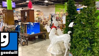 GOODWILL SHOP WITH ME FURNITURE CHRISTMAS DECORATIONS KITCHENWARE MEDIA SHOPPING STORE WALK THROUGH