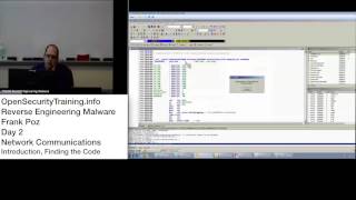 Reverse Engineering Malware Day 2 Part 1: Network Communications - Introduction, Finding the Code