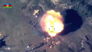 Footage of Azerbaijani drone strike on Armenian Troops