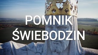 Pomnik Jezusa Chrystusa Króla Wszechświata w Świebodzinie okiem drona| GorzowSky