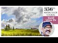 Mastering Dramatic Skies: Step-by-Step Landscape Watercolor Painting Tutorial #356 | Sunil Linus De