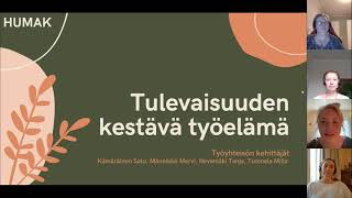 Tulevaisuuden kestävä työelämä