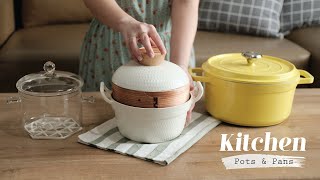 New Kitchen Pot Unboxing | How to Take Care of Enamel, Ceramic and Glass Pans | Pots Pans Care Tips