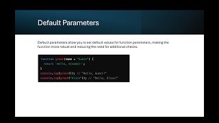 JavaScript Tip: Default Parameters