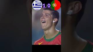 greece vs Portugal 2004 Euro cup final #football #shorts #ronaldo #youtubeshorts