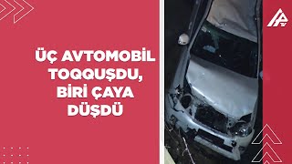 Üç avtomobil toqquşdu – ŞƏKİDƏ ZƏNCİRVARİ QƏZA BAŞ VERİB