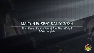 Malton Forest Rally 2024 - Elliot Payne - Onboard SS4