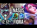 NASUS vs FIORA (TOP) | 600+ games, 1/2/9 | NA Master | 12.12