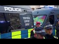 london s trafalgar square filled with pro palestinian protesters as police form line drm news ah11