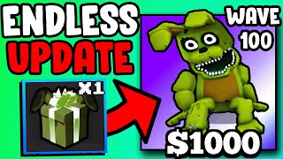 I GOT FIRST NEW PLUSHTRAP!! ENDLESS 4 UPDATE... (Five Nights TD)