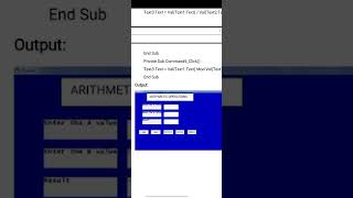 visual basic arithmetic operation