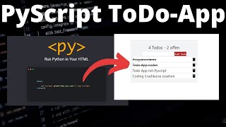 PyScript - Todo App - Web Development mit nativem Python