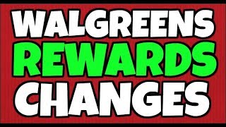 Walgreens Rewards Changes