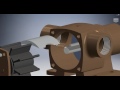 Animation of a Flexible impeller pump assembley.