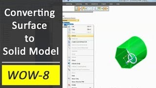 Converting Surface Model to Solid model in Solid Edge