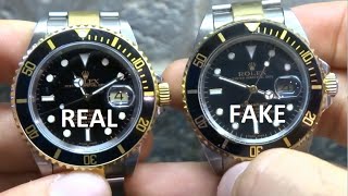 How to Spot a Fake Rolex - Comparing a Real to a Fake