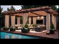 Best 100 Modern Patio Designs 2024  Home Backyard Garden Landscaping Ideas Rooftop Pergola Design