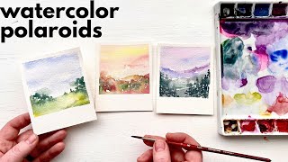 Watercolor idea! Painting polaroids of your favorite places and memories -abstract AZ landscapes