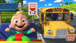 Wheels on the Bus Go Round and Round | Nursery Rhymes for Babies | Kids Cartoon Song